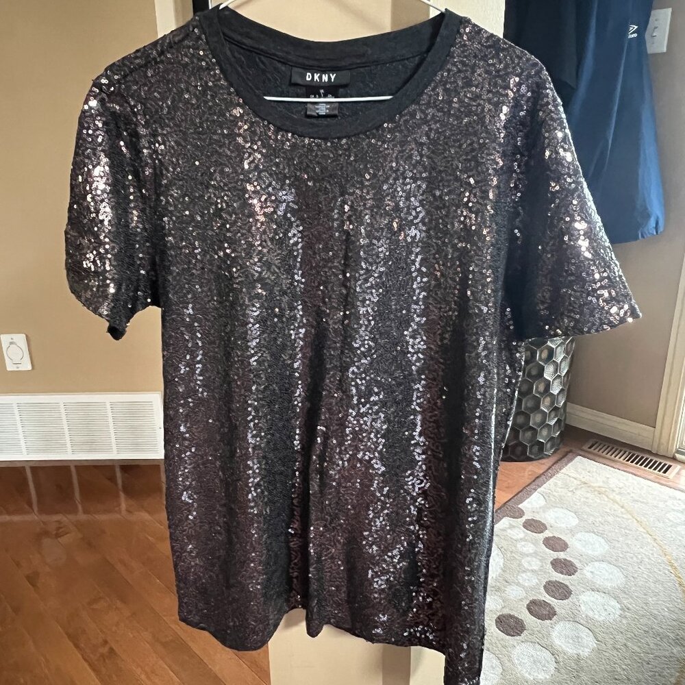 DKNY Sequin Top